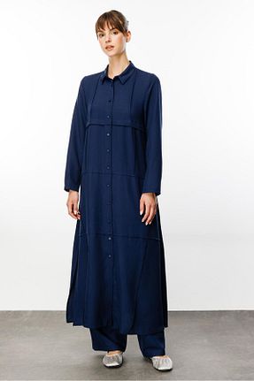 تونیک حجاب سرمه ای زنانه پلی استر Micca - کد 838490830
