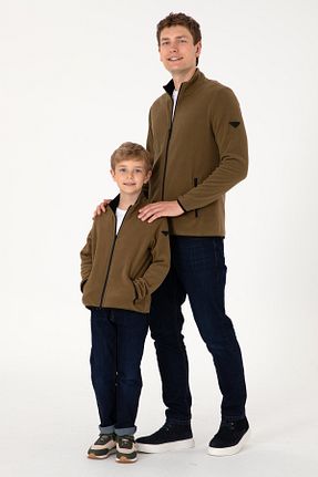 سوئیشرت خاکی مردانه ساده U.S. Polo Assn. - کد 860693854