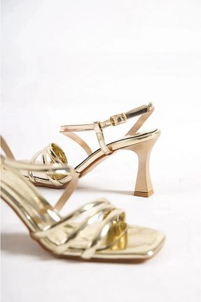صندل زرد زنانه پاشنه نازک sv savves - کد 940898421