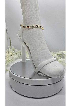 خلخال جواهر زرد زنانه استیل (فولاد) michelle takı zerafetin yeni adresi - کد 940855054