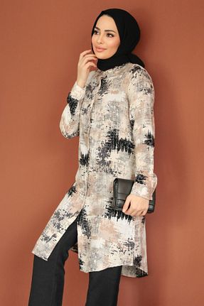 تونیک حجاب مشکی زنانه %100 پنبه Neva Style - کد 817526830