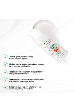 کرم ضد آفتاب صورت SPF 50 + The Dianis - کد 850001261