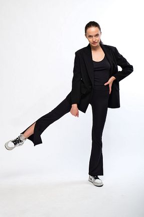 ساق شلواری مشکی زنانه بافت Chandraswear - کد 370972536
