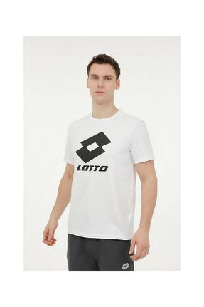 تیشرت سفید مردانه رگولار Lotto - کد 940985228