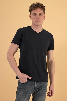 تیشرت مشکی مردانه اسلیم فیت VENA - کد 830661466