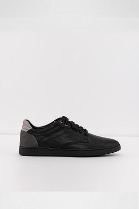 کفش اسنیکر مشکی مردانه چرم اصل Aldo - کد 819500312