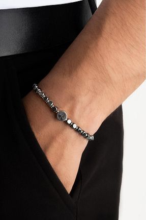 دستبند استیل (فولاد) متالیک مردانه استیل (فولاد) So Chic - کد 796073636