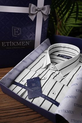 پیراهن سفید مردانه اسلیم فیت Etikmen - کد 938458965