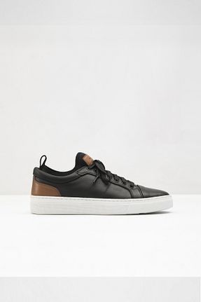 کفش اسنیکر مشکی مردانه چرم اصل Aldo - کد 776068575