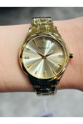ساعت مچی طلائی زنانه استل (فولاد) Ferrucci - کد 797405373