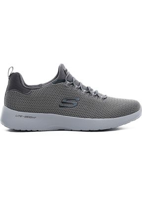 کفش اسنیکر طوسی مردانه بند دار Skechers - کد 130294576
