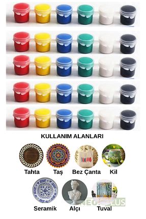 رنگ اکریلیک رنگی NEON PLUS - کد 892886287