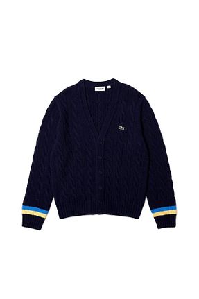 پلیور آبی مردانه ساده Lacoste - کد 782813409