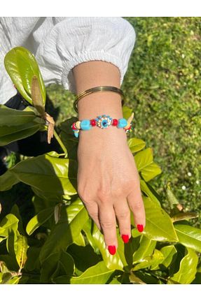 دستبند جواهر رنگی زنانه سنگ طبیعی Butik - کد 941013513