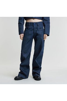 شلوار جین سرمه ای زنانه پاچه لوله تفنگی G-STAR RAW - کد 940747615