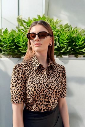 عینک آفتابی قهوه ای زنانه 63 Eyesofia - کد 940824076