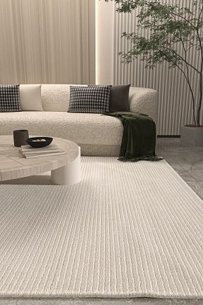 فرش بژ قابل شستشو Cool Halı - کد 464341769