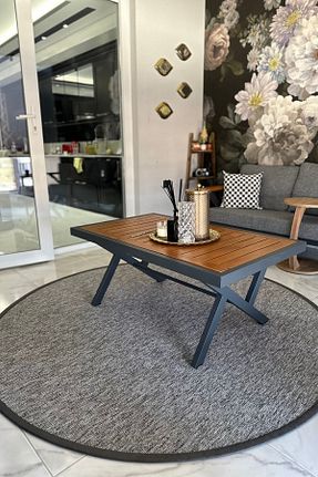 فرش قهوه ای قابل شستشو Cool Halı - کد 377618420