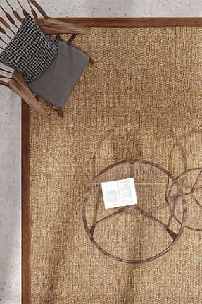 فرش قهوه ای قابل شستشو Cool Halı - کد 358592162