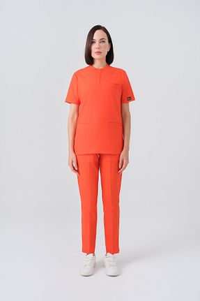 لباس کار نارنجی ÇİZGİ MEDİKAL - کد 933672837