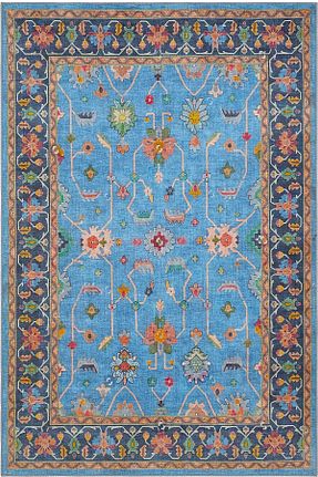 فرش سرمه ای قابل شستشو Cool Halı - کد 927798000
