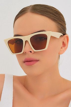 عینک آفتابی بژ زنانه UV400 Kinary - کد 665750973