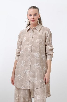 پیراهن بژ زنانه رگولار Puane - کد 927768492