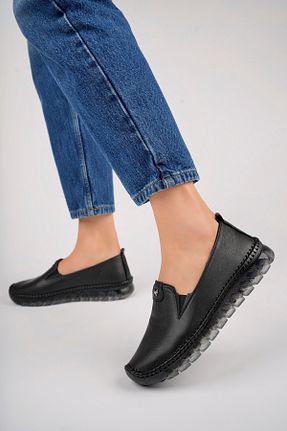 بابت مشکی زنانه چرم خالص Deripabuc - کد 833281795