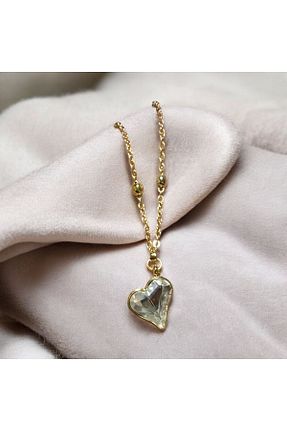 گردنبند استیل ( فولاد ) زرد زنانه استیل (فولاد) Store - کد 940594136