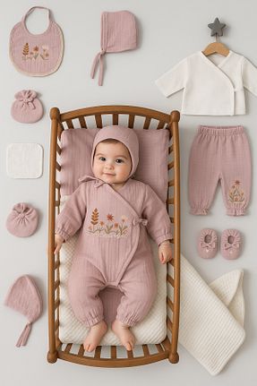 بعد از زایمان صورتی بچه گانه پنبه ای Cherub Baby - کد 890177658