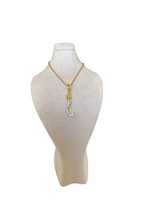گردنبند استیل ( فولاد ) زرد زنانه استیل ضد زنگ VELMORIA - کد 930599413