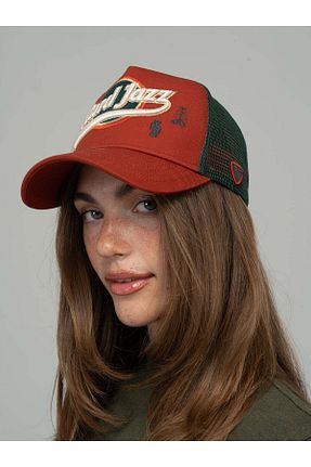 کلاه نارنجی زنانه پنبه ای Rust&Rich - کد 881369588