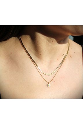 گردنبند استیل ( فولاد ) سفید زنانه استیل ضد زنگ TEDDY JEWELLRY - کد 936157469