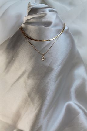 گردنبند استیل ( فولاد ) سفید زنانه استیل ضد زنگ TEDDY JEWELLRY - کد 936157469