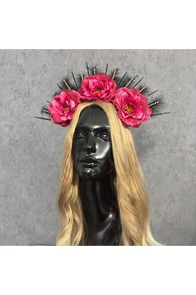 تاج مشکی زنانه فلزی queen accessories - کد 933992002