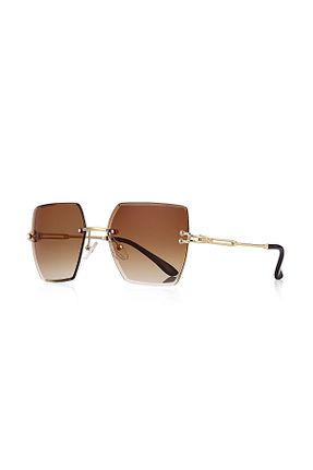 عینک آفتابی قهوه ای زنانه UV400 Kinary - کد 364251962