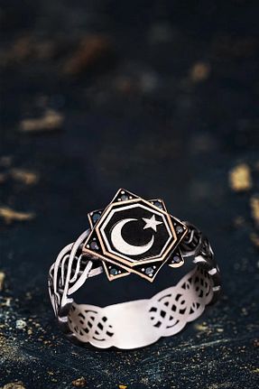 انگشتر نقره سفید مردانه زیرکن vogutima - کد 925061441