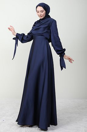 لباس مجلسی حجاب رنگی زنانه Boyundan Bağlamalı GİYZAMİLA - کد 939130790