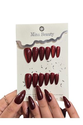 ناخن مصنوعی و اکسسوری قرمز MİNA BEAUTY - کد 884961558