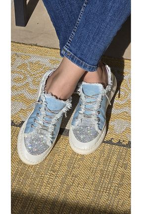 کفش اسنیکر آبی زنانه بند دار Melinta Shoes - کد 939381642