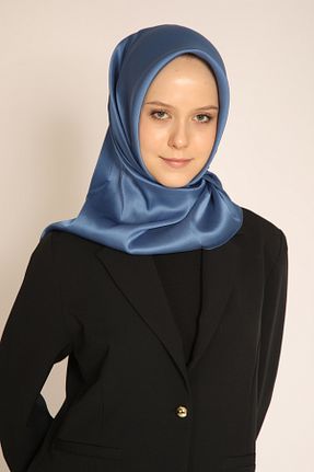 روسری آبی پلی استر Genel Markalar - کد 935456730