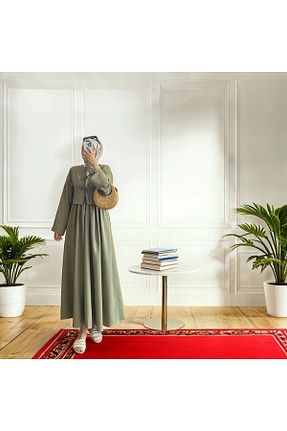ست بالاتنه و پائین تنه سبز زنانه بافتنی Butik - کد 860217007