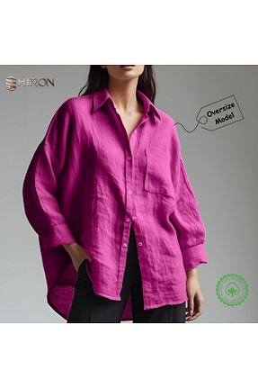 پیراهن صورتی زنانه اورسایز Shiron Sportswear&Company - کد 929992317