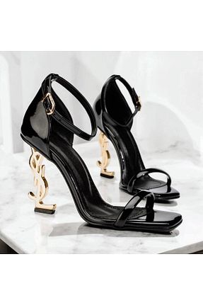 کفش پاشنه بلند کلاسیک مشکی زنانه چرم لاکی runa shoes - کد 922245475