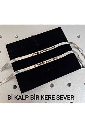 دستبند استیل (فولاد) طوسی زنانه استیل (فولاد) HKN AVM ACCESSORİES - کد 941294675