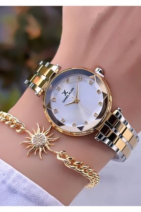ساعت مچی طلائی زنانه 38 میلی متر Daniel Klein - کد 840768144