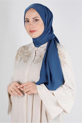 شال سرمه ای زنانه پلی استر Alvina - کد 798335268
