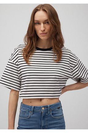 تیشرت مشکی زنانه یقه دوچرخه Mavi - کد 846871618