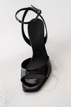 کفش پاشنه بلند کلاسیک مشکی زنانه چرم مصنوعی sovrana - کد 904915059