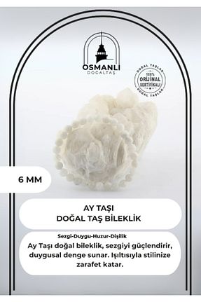 دستبند جواهر سفید زنانه سنگ طبیعی OSMANLI DOĞAL TAŞ - کد 314005876